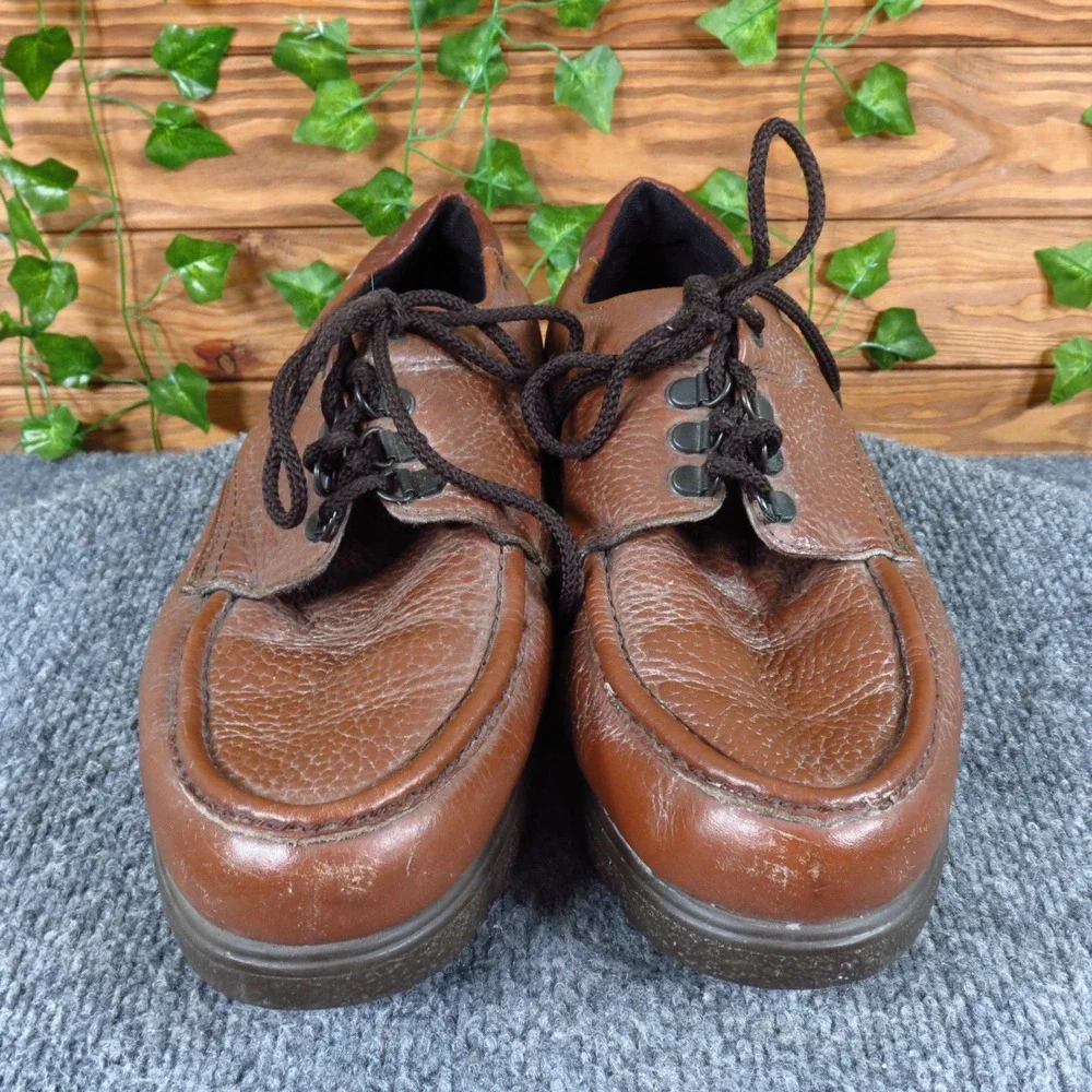 Red Wing Pebbled Men Oxford 10 Extra Wide EEE‎ Work Casual Brown Pebbled Leather